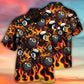 Billiards Adventure Graphic Hawaiian Shirt Detailed Pattern View For Summer Travel