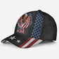 Proud USA Eagle Leather Pattern Classic Cap For Weekend Travel Outdoor Events And Casual Outfits
