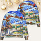 Lighthouse Christmas Santa Through The Storm Sweater For Festive Events Weekend Outings And Comfortable Winter Style