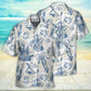 Vintage Ocean Sailboat Sea Monster Geographical Maps Hawaiian Shirt Design View For Resort Travel And Thoughtful Gifting