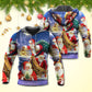 Funny Santa Rooftop Hoodie For Winter Streetwear Christmas Travel And Seasonal Home Gatherings