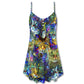 Tabby Cat Lover Art V-Neck Sleeveless Cami Dress For Summer Events And Comfortable Everyday Style