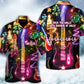 Happy Guitar Christmas Tree Glow Light Hawaiian Shirt Design Detail For Sunny Adventures And Casual Wear