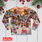 Santa Christmas Gift Delivery Long Sleeve Pajamas Set For Winter Nights And Thoughtful Gifting