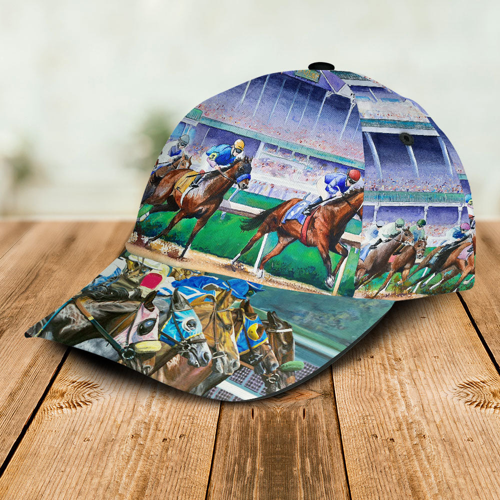 Horse Racing Lover Spirit Classic Cap For Casual Adventures Parties And Seasonal Styling