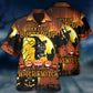 Halloween Cat Hawaiian Shirt Relaxed Style View For Vacation Style