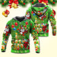 Santa Holiday Cheer Lights Hoodie For Festive Family Moments Winter Wear And Holiday Gift Ideas