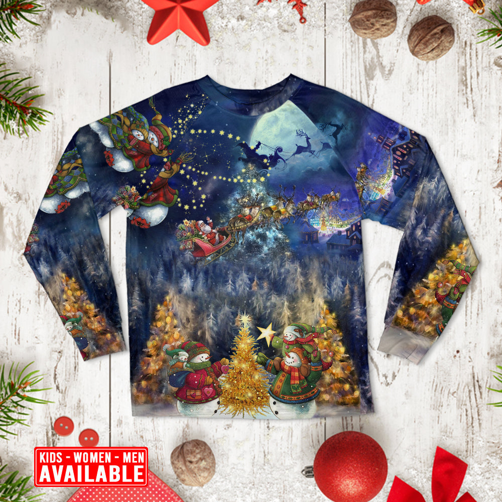 Loving Family Christmas Long Sleeve Pajamas Set For Holiday Bedtime And Cozy Home Wear