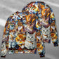Colorful Cat Sweater For Nature Inspired Fashion Events And Relaxed Everyday Comfort