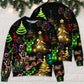 Christmas Neon Tree And Snowman Sweater For Holiday Parties Family Gatherings And Seasonal Gift Giving
