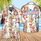Dog Dogs Butterflies Hawaiian Shirt Pattern Detail For Vacation Travel And Daily Wear