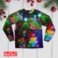 Christmas Tree Joyful Holiday Wishes Long Sleeve Pajamas Set For Christmas Mornings And Relaxed Lounging