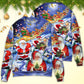 Christmas Funny Santa Happy Xmas Is Coming Sweater For Holiday Parties Family Gatherings And Seasonal Gift Giving