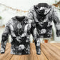 Dragon Fire Compass Baroque Hoodie For Fantasy Art Lovers Travel Activities And Streetwear