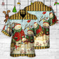 Happy Snowman Christmas Cutie Hawaiian Shirt For Resort Getaways And Comfortable Summer Activities