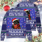 Black Cat Wrecks Tree Funny Holiday Sweater For Holiday Parties Family Gatherings And Seasonal Gift Giving