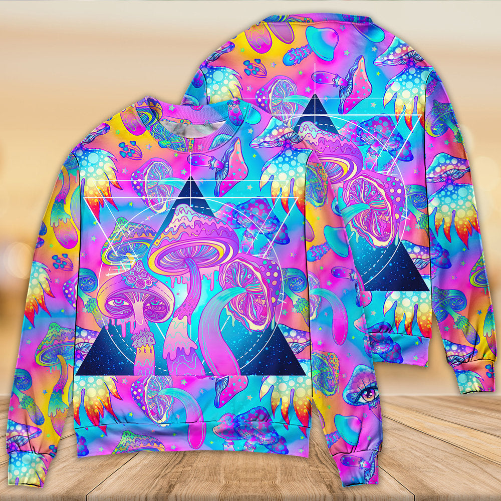 Psychedelic Mushroom Magical Eye Sweater For Creative Spirits Travel Parties And Comfortable Casual Wear