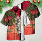 Cat Christmas Looking Forward Hawaiian Shirt Artwork View For Coastal Escapes And Resort Style