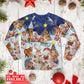 Happy Animals Christmas Long Sleeve Pajamas Set For Winter Nights And Thoughtful Gifting