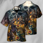 Skull Nautical Pirate Treasure Hunting Hawaiian Shirt Design Detail For Beach Days And Holiday Travel