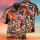 Patriotic Native Horse Flag Independence Hawaiian Shirt For Summer Celebrations, Resort Days, And Relaxed Everyday Wear