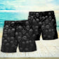 Skull Dark Rebellion Quote Beach Shorts For Resort Travel And Thoughtful Summer Gifting