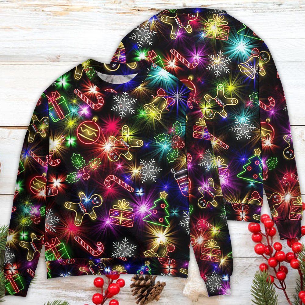 Christmas Tree Gifts Gingerbread Neon Sweater For Winter Parties Seasonal Adventures And Relaxed Everyday Styling
