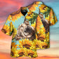 Cow Sunflower Country Hawaiian Shirt Tropical Styling View For Outdoor Gatherings