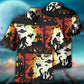 Halloween Bigfoot Ufo Hawaiian Shirt All Over Print Detail For Outdoor Gatherings