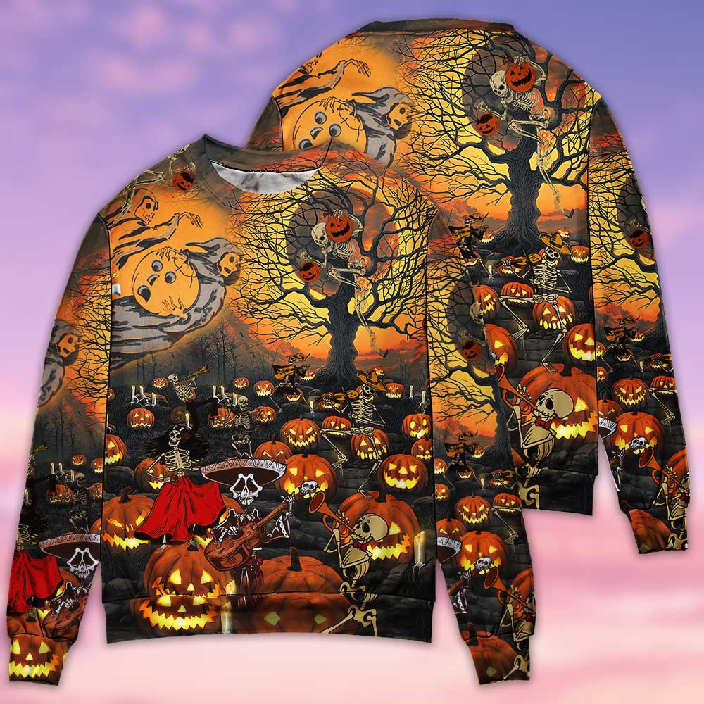 Halloween Skull Dark Sweater For Alternative Fashion Events And Thoughtful Seasonal Gifts