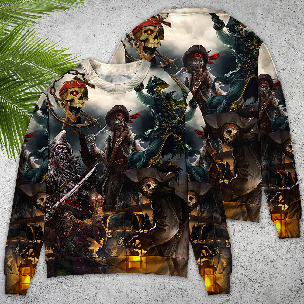 Skull Fantasy Ghost Pirate Sweater For Casual Wear Parties And Thoughtful Gifting