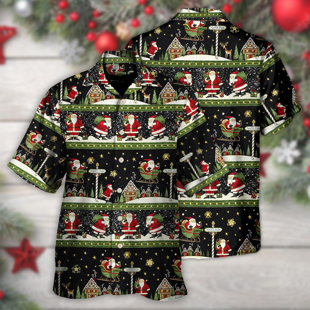 Festive Christmas Big Night Hawaiian Shirt For Summer Events And Casual Outdoor Wear