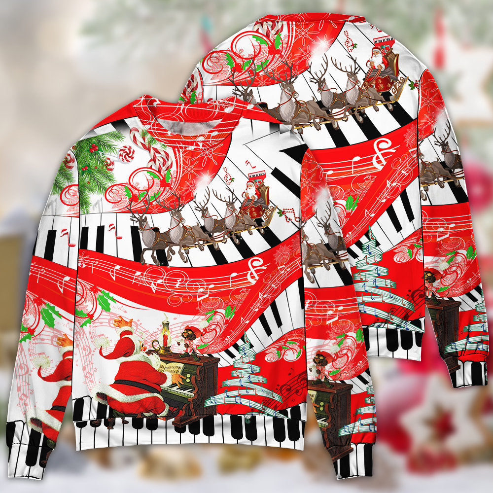 Christmas Music Celebration Sweater For Festive Events Weekend Outings And Comfortable Winter Style