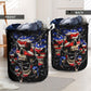 Skull Love America Forever Laundry Basket For Nursery Dorm And Home Storage