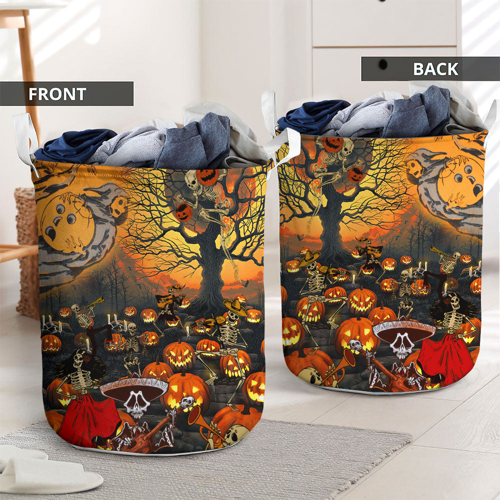 Skull Halloween Skull Darkness Laundry Basket For Nursery Dorm And Home Storage