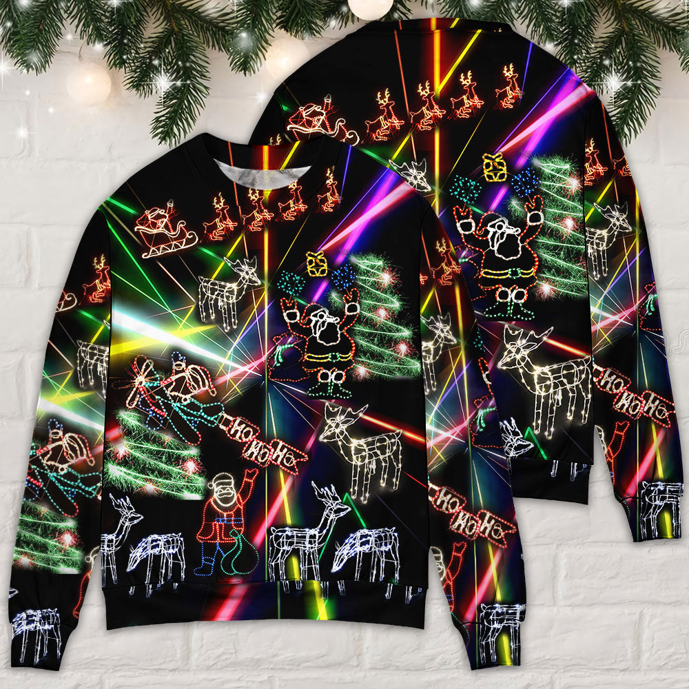 Christmas Tree Neon Snowman Sweater For Winter Parties Seasonal Adventures And Relaxed Everyday Styling