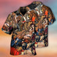 Bear Hunting Cowboy Hawaiian Shirt Design Detail For Sunny Adventures And Casual Wear