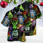 Neon Beer Christmas Drinking Hawaiian Shirt For Beach Parties And Weekend Getaways