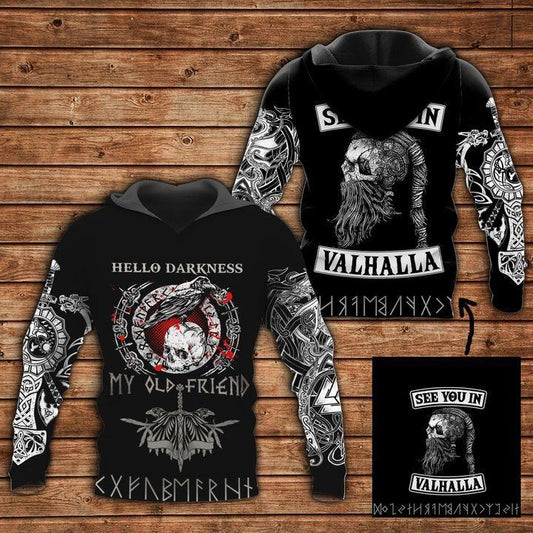 Viking Old Friend Hoodie For Outdoor Adventures Travel And Powerful Everyday Styling