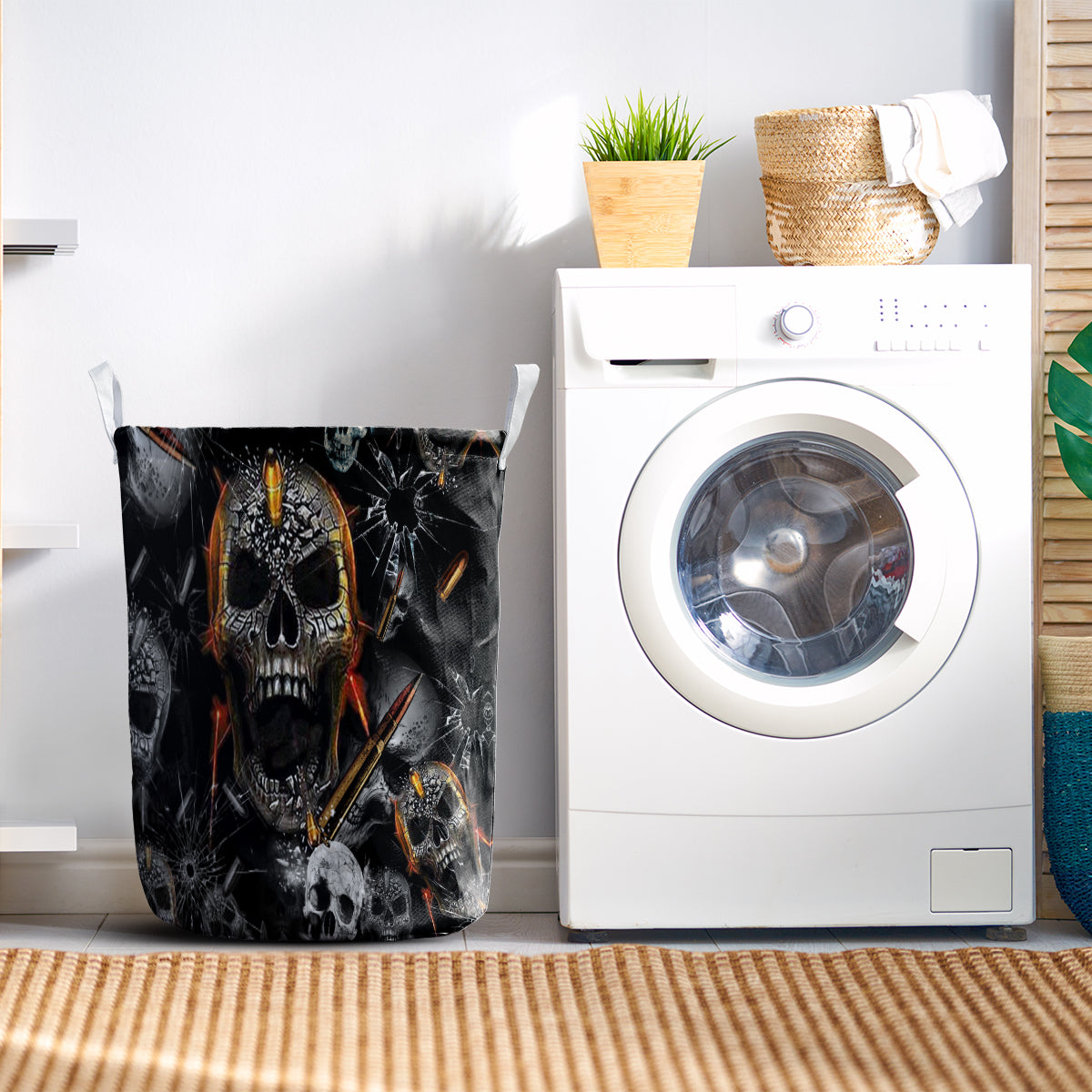 Skull Oh My Skull Cool Laundry Basket For Clothes Toys And Blankets