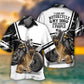 Creative German Shepherd Dog Hawaiian Shirt Collar And Front View For Coastal Travel