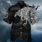 Norse Warrior Valhalla Ravens Hawaiian Shirt Artwork Detail For Tropical Trips And Casual Outings