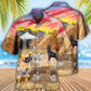 Dog Archeologist Digging Bones Hawaiian Shirt Design View For Resort Travel And Thoughtful Gifting