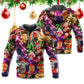 Funny Neon Christmas Holiday Tree Gingerbread Light Hoodie For Holiday Parties Weekend Outings And Cheerful Gift Giving