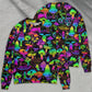 Neon Magic Mushroom Sweater For Psychedelic Art Fans Outdoor Events And Distinctive Gifts