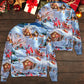 Christmas Santa And Gnome Merry Xmas Sweater For Winter Celebrations Family Events And Relaxed Seasonal Styling