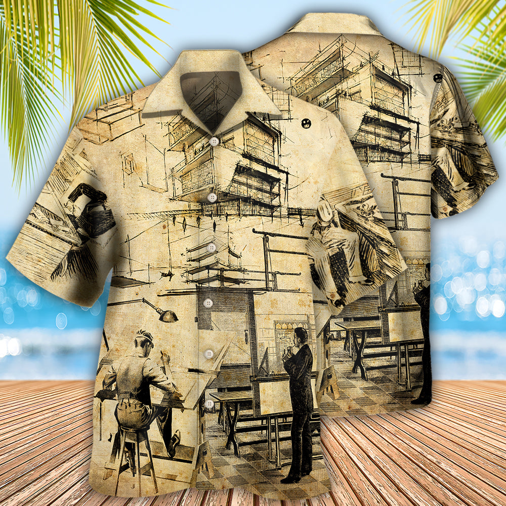Architect Day Hawaiian Shirt For Vacation Days And Relaxed Coastal Outings