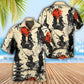 Samurai Mountain Sketch Hawaiian Shirt Collar And Front View For Beach Days
