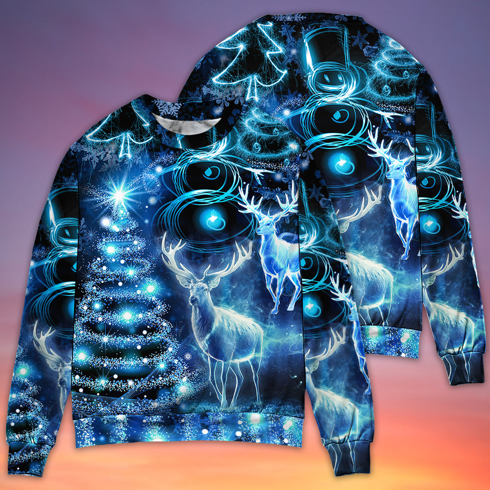 Christmas Deer Snowman Tree Glow Light Sweater For Winter Celebrations Family Events And Thoughtful Gifting