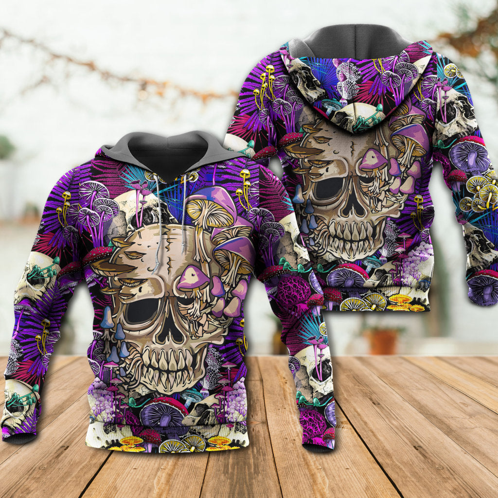 Neon Psychedelic Mushroom Hoodie For Colorful Outings Music Events And Everyday Style